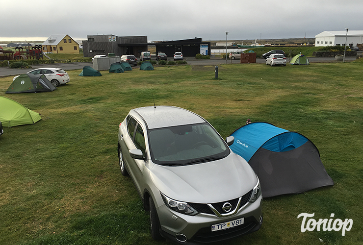 Camping Grindavik, Islande