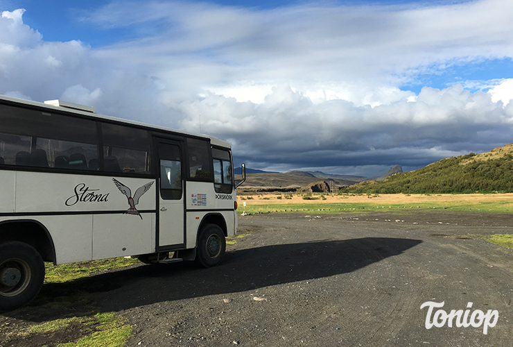 sterna bus, iceland by bus, throsmork